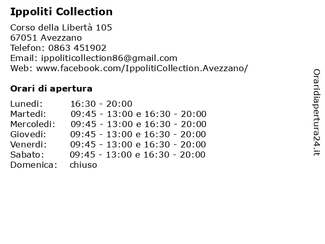 Ippoliti Collection a Avezzano: indirizzo e orari di apertura