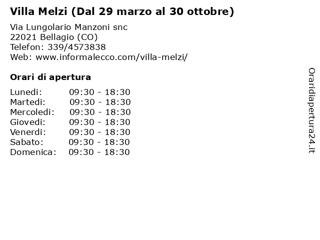 Villa Melzi (Dal 29 marzo al 30 ottobre) a Bellagio (CO): indirizzo e orari di apertura