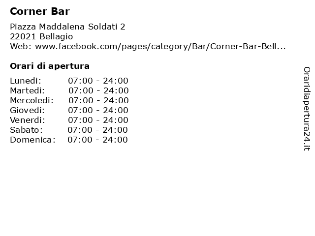 Corner Bar a Bellagio: indirizzo e orari di apertura