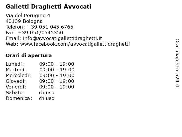 Galletti Draghetti Avvocati a Bologna: indirizzo e orari di apertura
