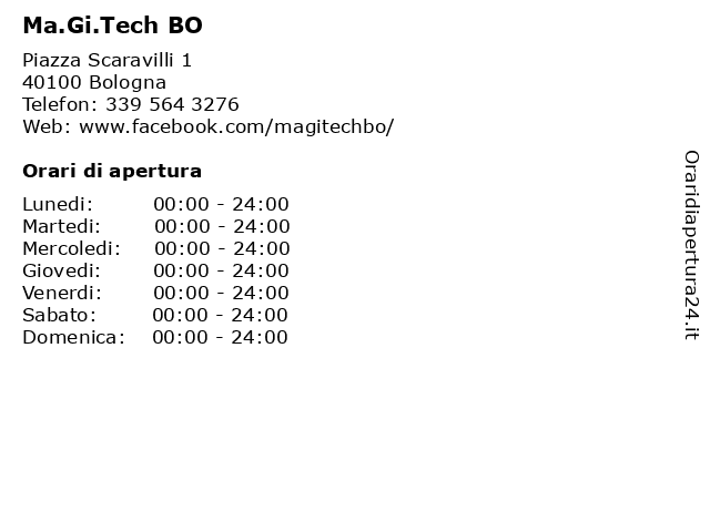 Ma.Gi.Tech BO a Bologna: indirizzo e orari di apertura