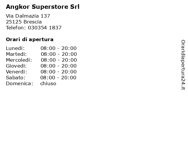 Angkor Superstore Srl a Brescia: indirizzo e orari di apertura