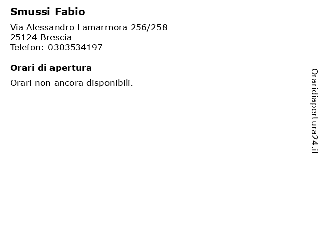 Smussi Fabio a Brescia: indirizzo e orari di apertura