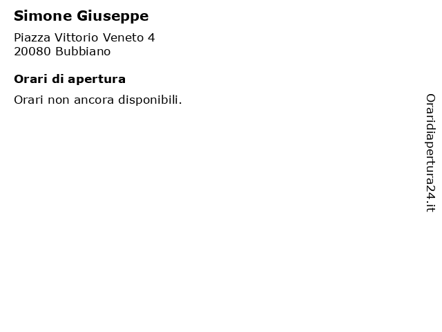 Simone Giuseppe a Bubbiano: indirizzo e orari di apertura