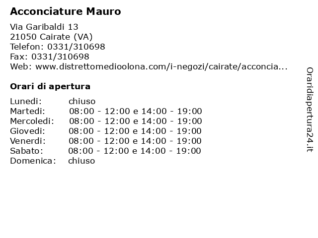 mauro acconciature