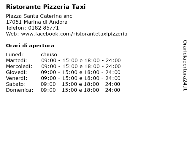 Pizzeria Odissea a Calizzano: indirizzo e orari di apertura