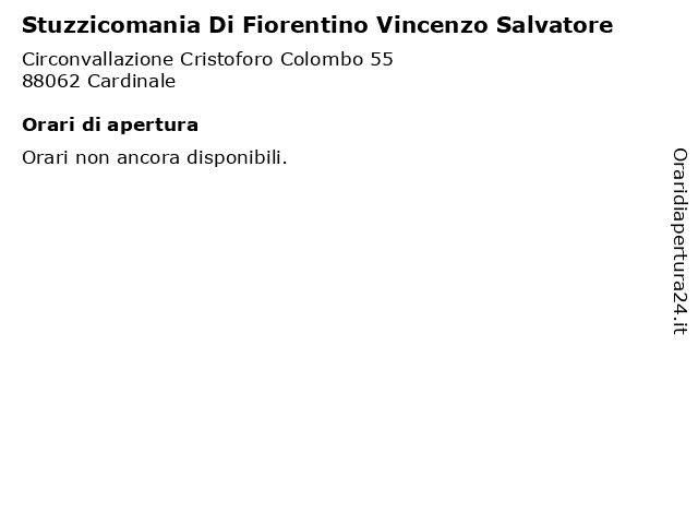 Stuzzicomania Di Fiorentino Vincenzo Salvatore a Cardinale: indirizzo e orari di apertura