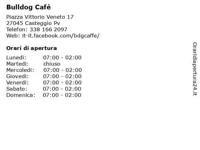 Bulldog Café a Casteggio Pv: indirizzo e orari di apertura