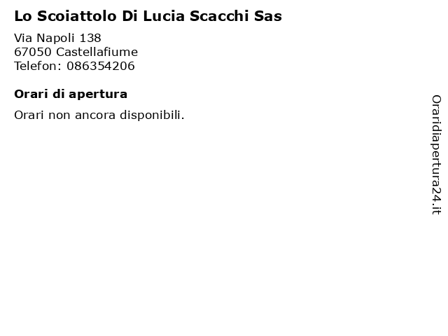 Lo Scoiattolo Di Lucia Scacchi Sas a Castellafiume: indirizzo e orari di apertura