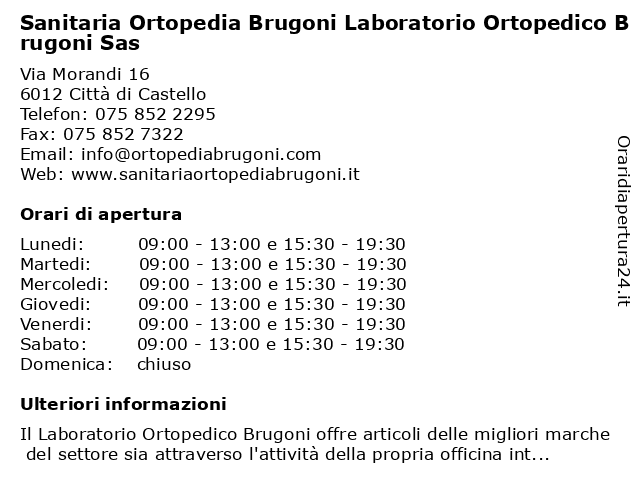 5721 - Laboratorio Ortopedico Brugoni