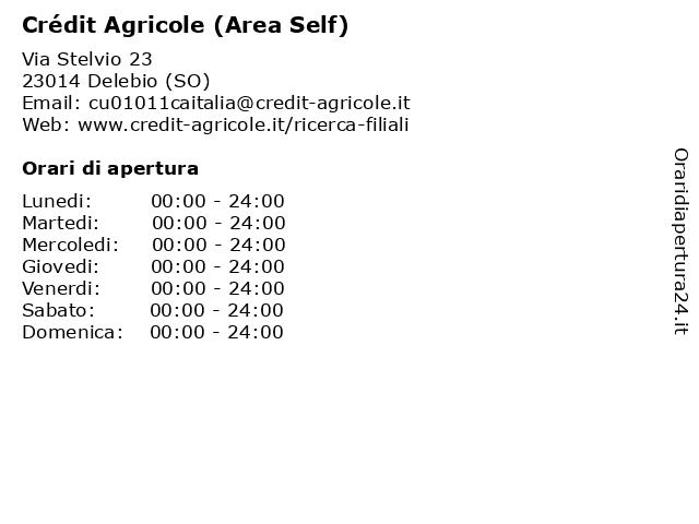 Credito Valtellinese (Bancomat) a Delebio (SO): indirizzo e orari di apertura