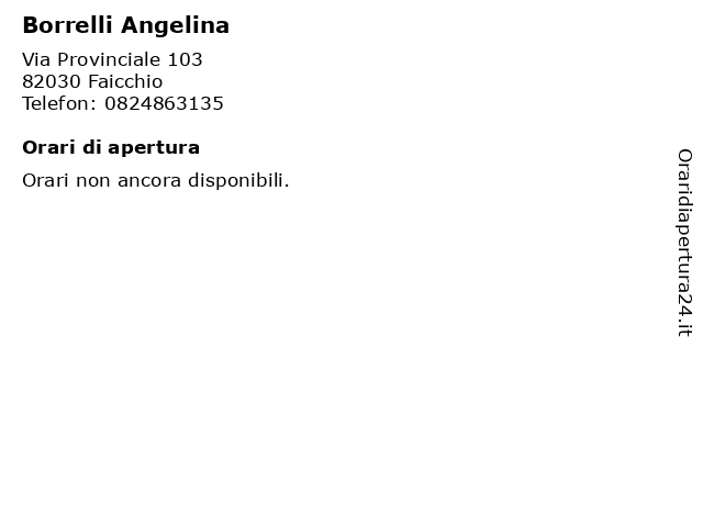 Borrelli Angelina a Faicchio: indirizzo e orari di apertura