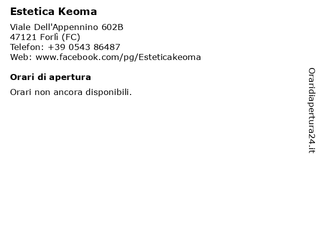 Estetica Keoma a Forlì (FC): indirizzo e orari di apertura