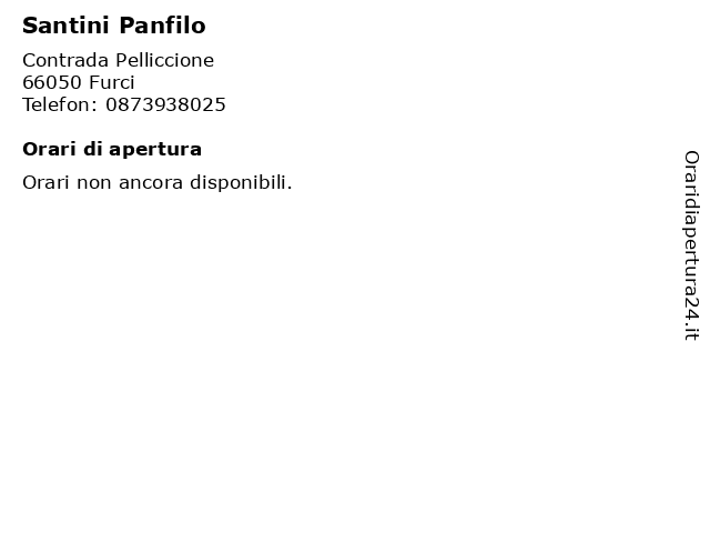 Santini Panfilo a Furci: indirizzo e orari di apertura