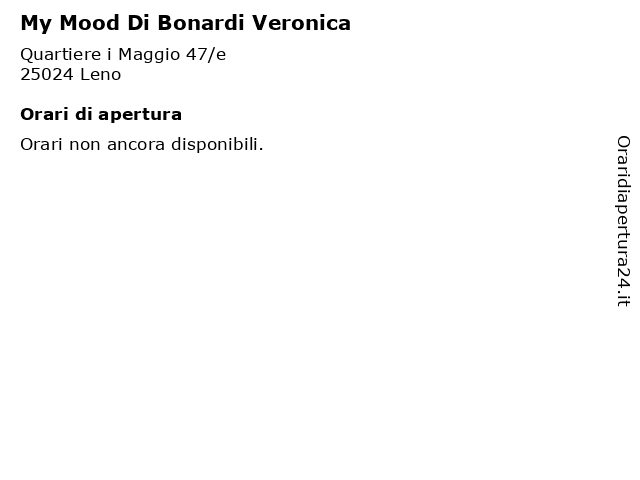 My Mood Di Bonardi Veronica a Leno: indirizzo e orari di apertura