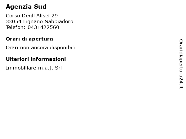 Agenzia Sud a Lignano Sabbiadoro: indirizzo e orari di apertura