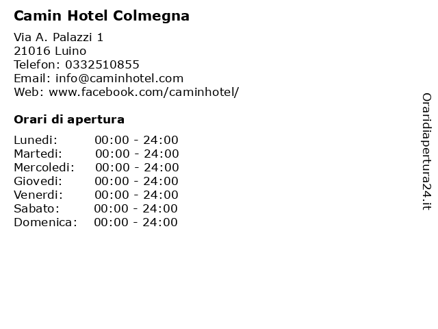 Camin Hotel Colmegna a Luino: indirizzo e orari di apertura