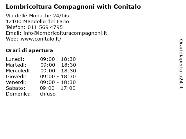 Lombricoltura Compagnoni with Conitalo a Mandello del Lario: indirizzo e orari di apertura