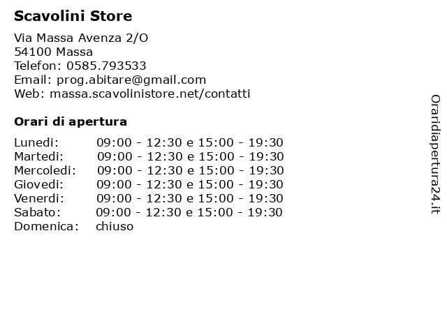 Scavolini Store a Massa: indirizzo e orari di apertura