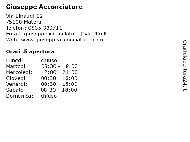 giuseppe acconciature