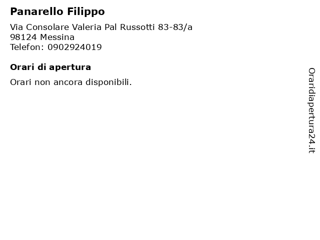 Panarello Filippo a Messina: indirizzo e orari di apertura