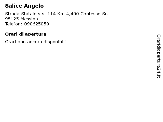 Salice Angelo a Messina: indirizzo e orari di apertura