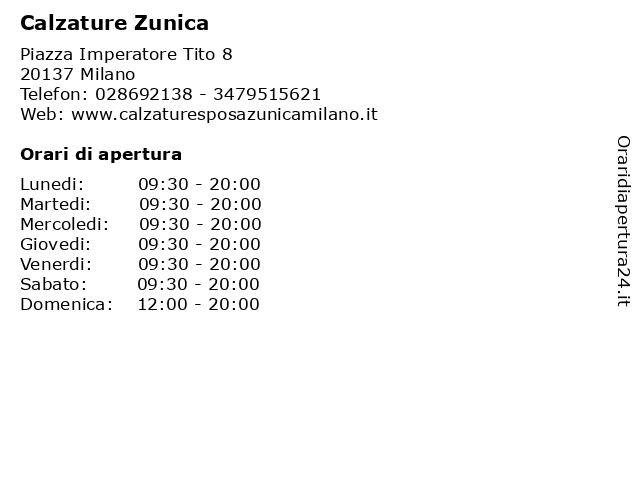 calzature zunica milano