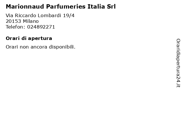 marionnaud parfumeries italia srl