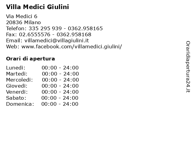 Villa Medici Giulini a Milano: indirizzo e orari di apertura