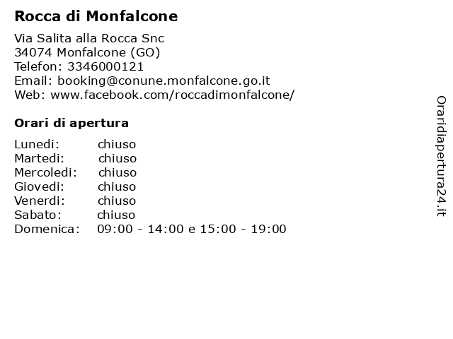 Rocca di Monfalcone a Monfalcone (GO): indirizzo e orari di apertura