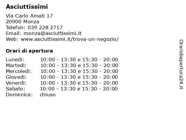 spaccio adidas monza orari