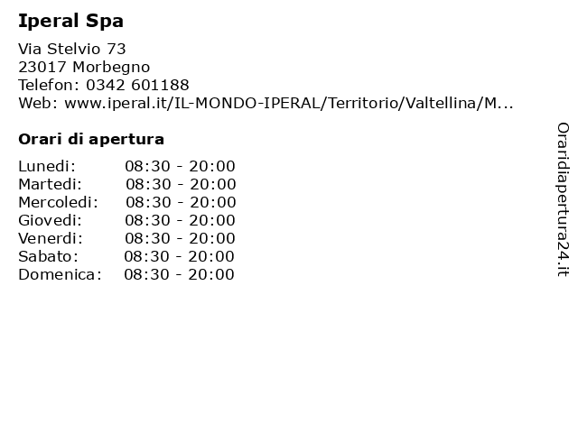Iperal Spa a Morbegno: indirizzo e orari di apertura