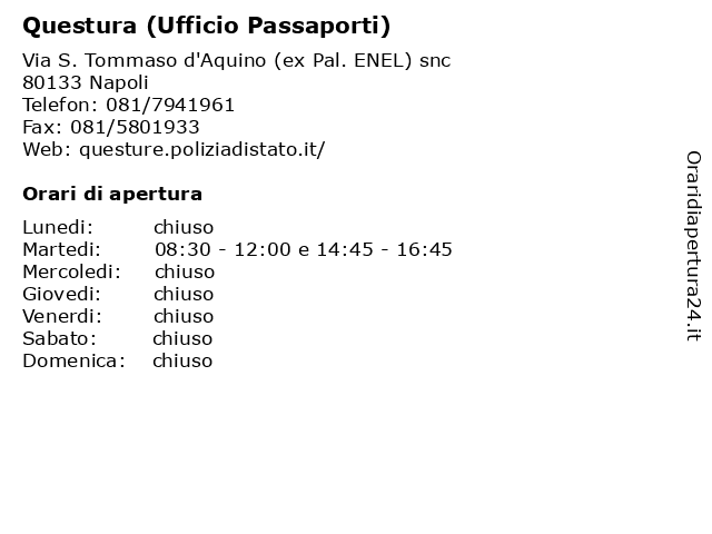 Ufficio passaporti napoli