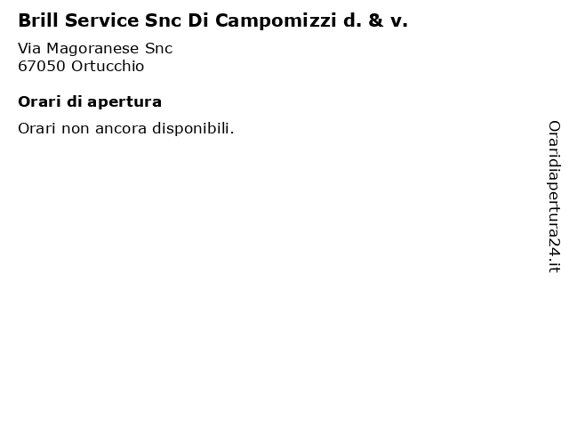 Brill Service Snc Di Campomizzi d. & v. a Ortucchio: indirizzo e orari di apertura