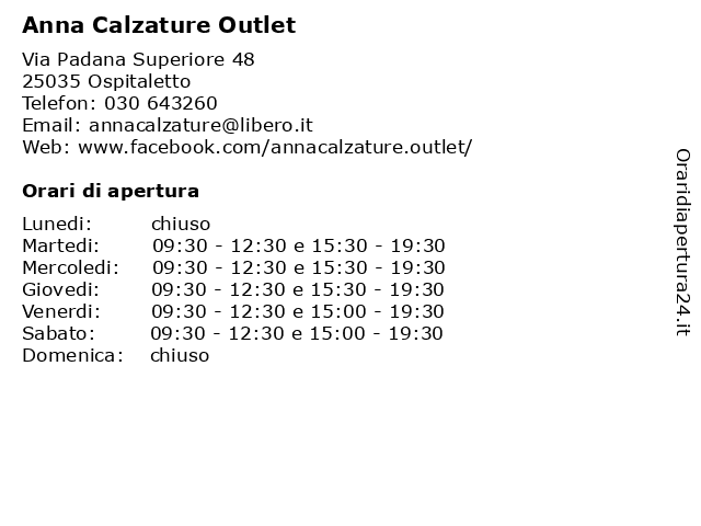 anna calzature outlet