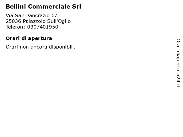 Bellini Commerciale Srl a Palazzolo Sull'Oglio: indirizzo e orari di apertura