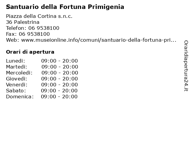 Santuario della Fortuna Primigenia a Palestrina: indirizzo e orari di apertura