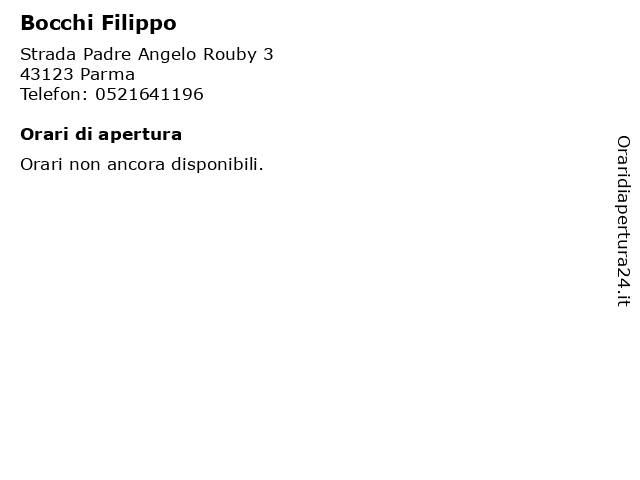 Bocchi Filippo a Parma: indirizzo e orari di apertura