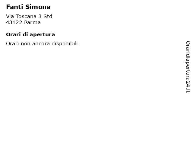 Fanti Simona a Parma: indirizzo e orari di apertura