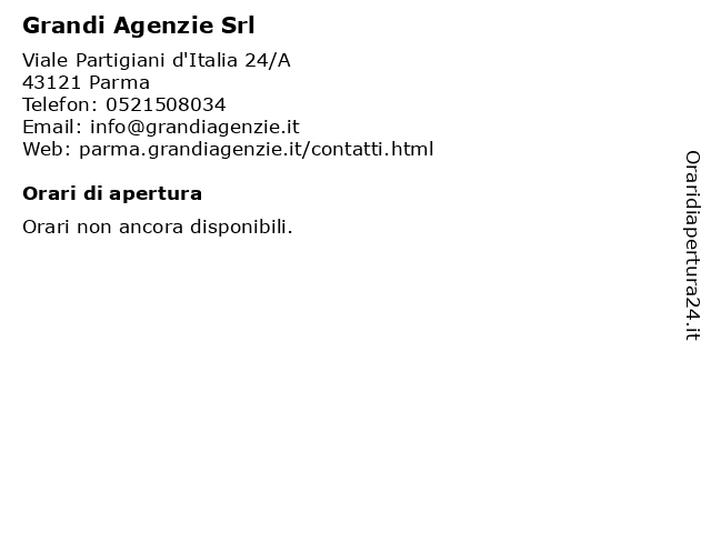Grandi Agenzie Srl a Parma: indirizzo e orari di apertura