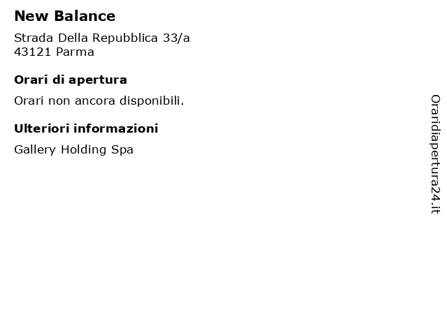 new balance parma via repubblica