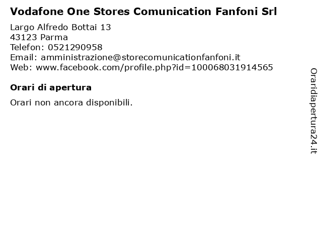 Stores Comunication Fanfoni Srl a Parma: indirizzo e orari di apertura