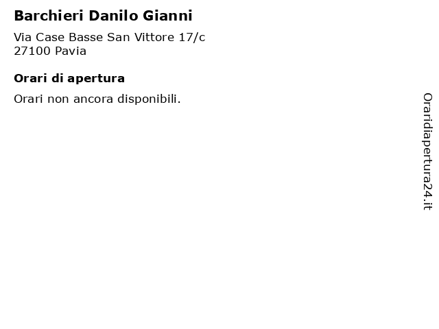 Barchieri Danilo Gianni a Pavia: indirizzo e orari di apertura