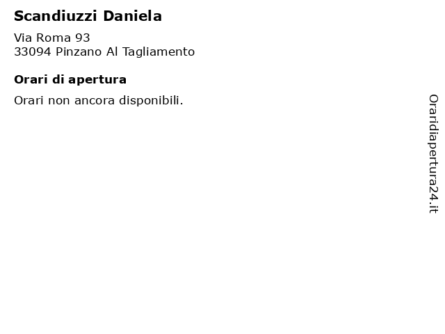 Scandiuzzi Daniela a Pinzano Al Tagliamento: indirizzo e orari di apertura