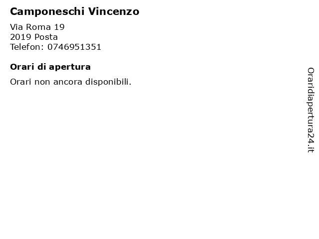 Camponeschi Vincenzo a Posta: indirizzo e orari di apertura