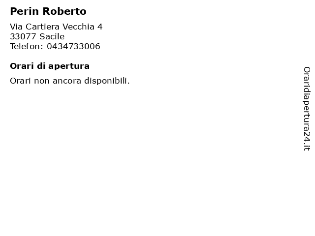 Perin Roberto a Sacile: indirizzo e orari di apertura