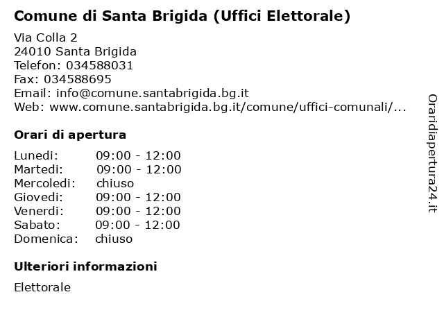 Comune di Santa Brigida (Uffici Comunali) a Santa Brigida: indirizzo e orari di apertura