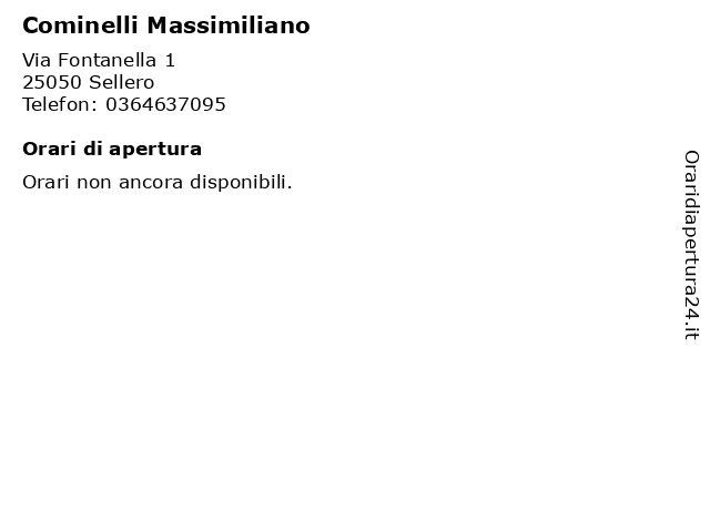 Cominelli Massimiliano a Sellero: indirizzo e orari di apertura