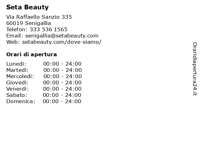 Seta Beauty Clinic a Senigallia: indirizzo e orari di apertura