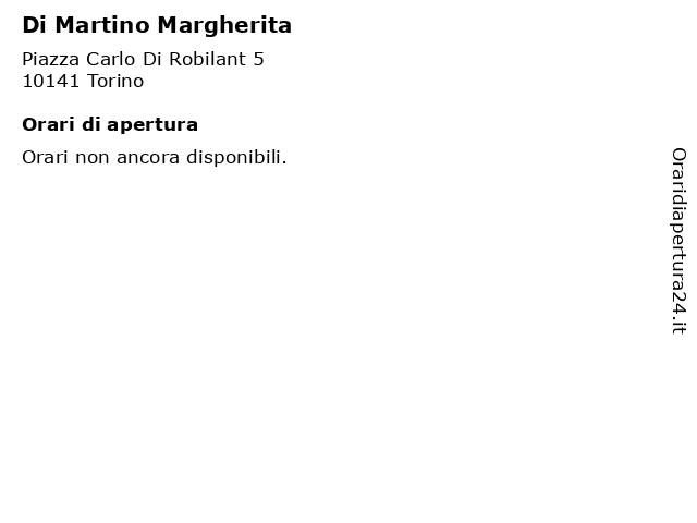 Di Martino Margherita a Torino: indirizzo e orari di apertura